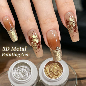 3D Metal Painting Gel FD02 5ml Gel Nail Polish BORN PRETTY 