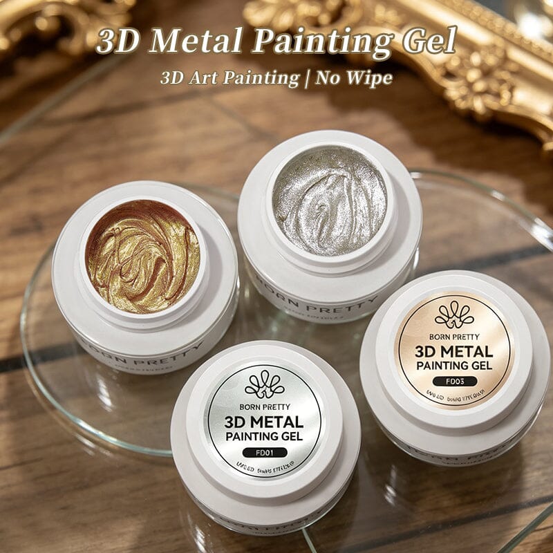 3D Metal Painting Gel 5ml Gel Nail Polish BORN PRETTY 