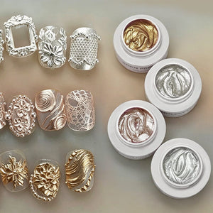 3D Metal Painting Gel 5ml Gel Nail Polish BORN PRETTY 4 Colors 