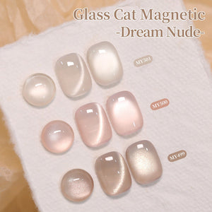 Glass Cat Magnetic Gel MY499 Dream Nude 15ml Gel Nail Polish BORN PRETTY 