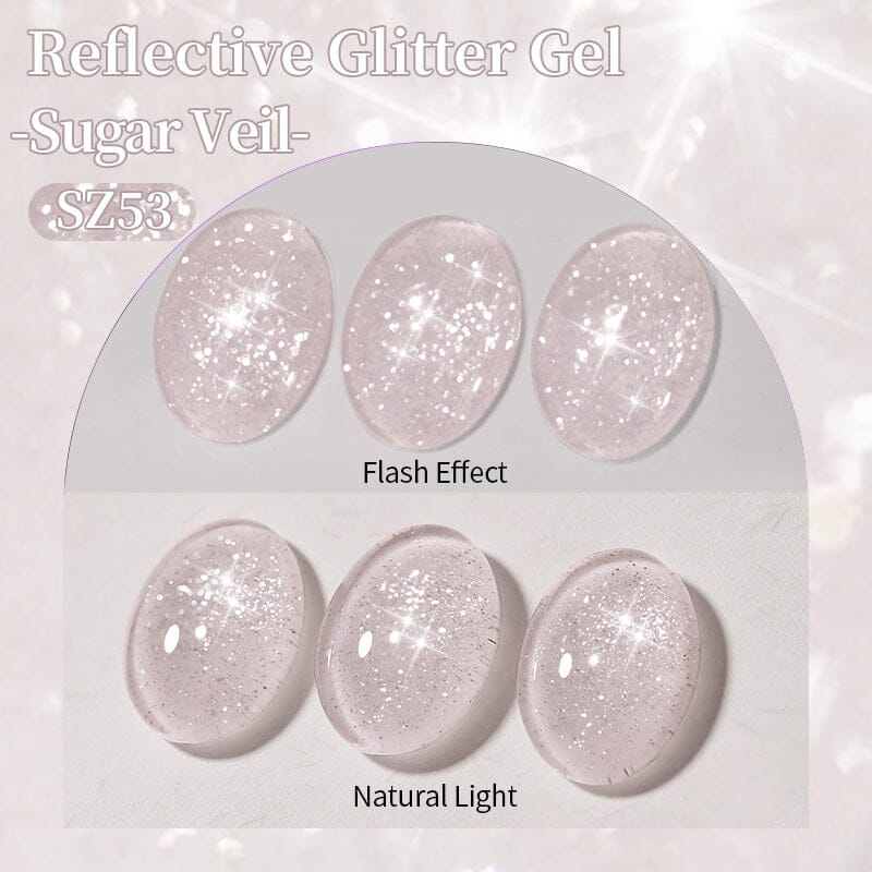 Reflective Gel SZ53 Sugar Veil 10ml Gel Nail Polish BORN PRETTY 
