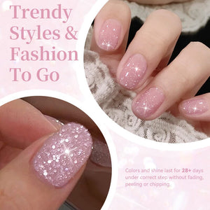 Reflective Gel SZ54 Pink Gleam 10ml Gel Nail Polish BORN PRETTY 