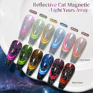 Reflective Cat Magnetic Gel MY518 Light Years Away 10ml Gel Nail Polish BORN PRETTY 
