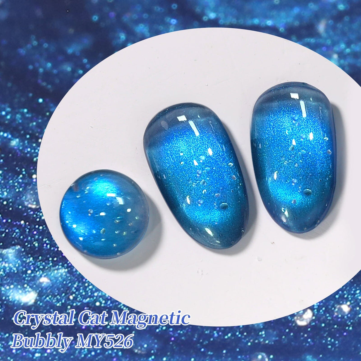 Crystal Cat Magnetic Gel MY526 Bubbly 15ml Gel Nail Polish BORN PRETTY 