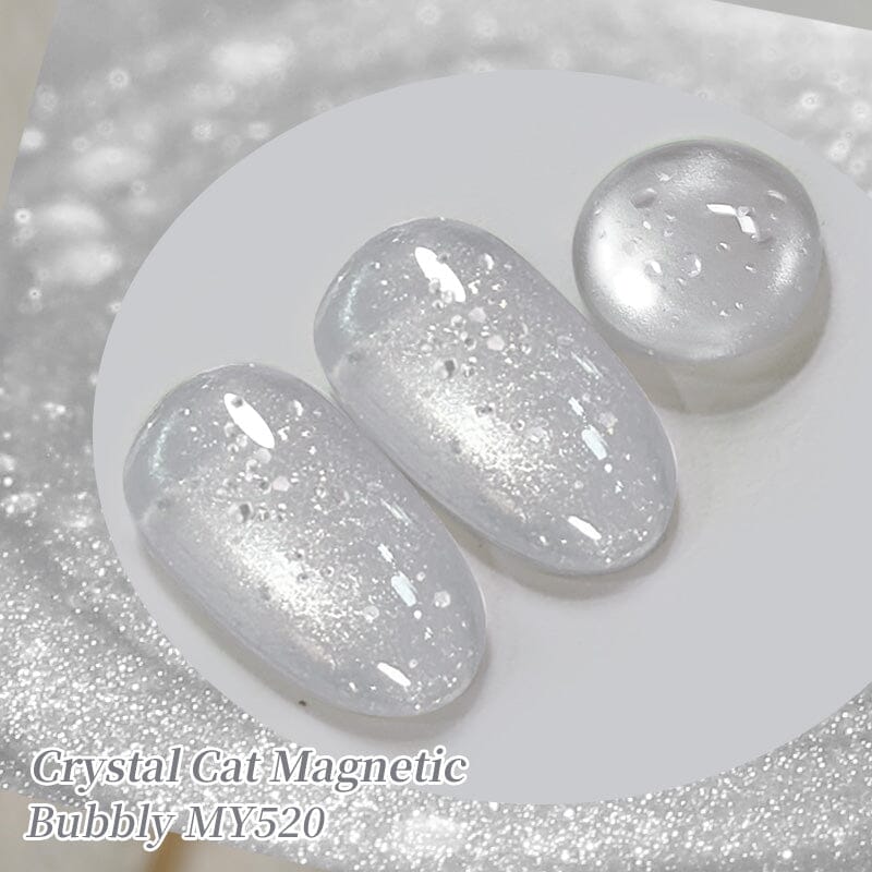 Crystal Cat Magnetic Gel MY520 Bubbly 10ml Gel Nail Polish BORN PRETTY 