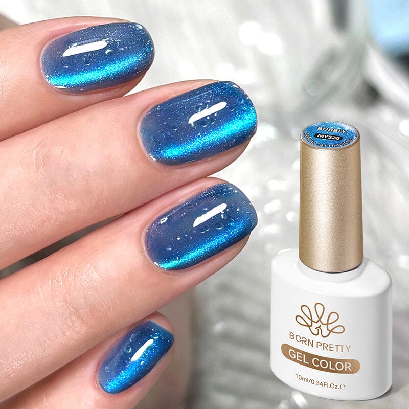 Crystal Cat Magnetic Gel MY526 Bubbly 10ml Gel Nail Polish BORN PRETTY 