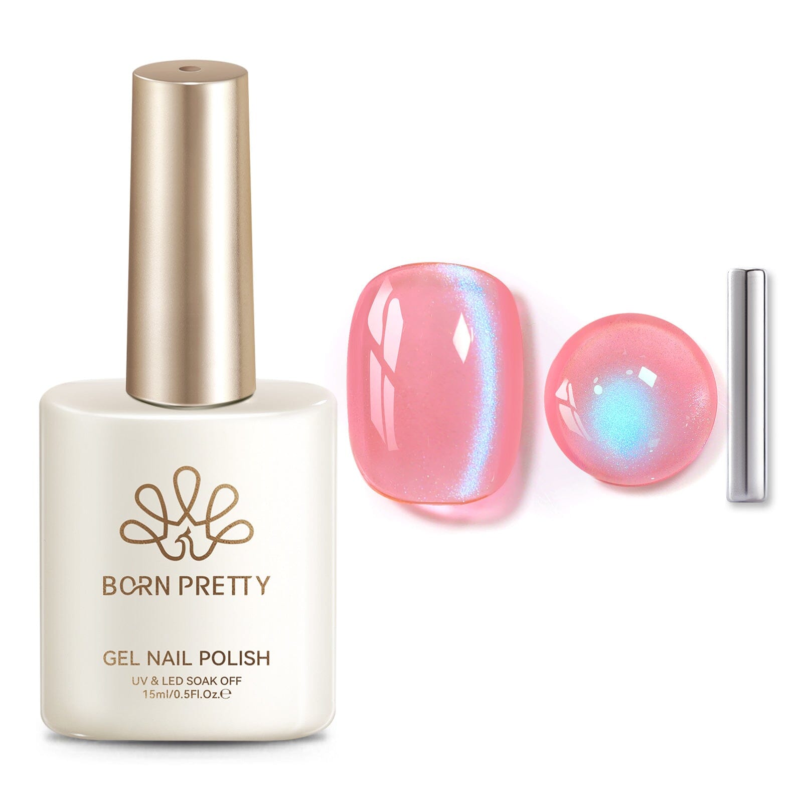 Colored Cat Magnetic Gel MY527 Peach Fizz 15ml Gel Nail Polish BORN PRETTY 