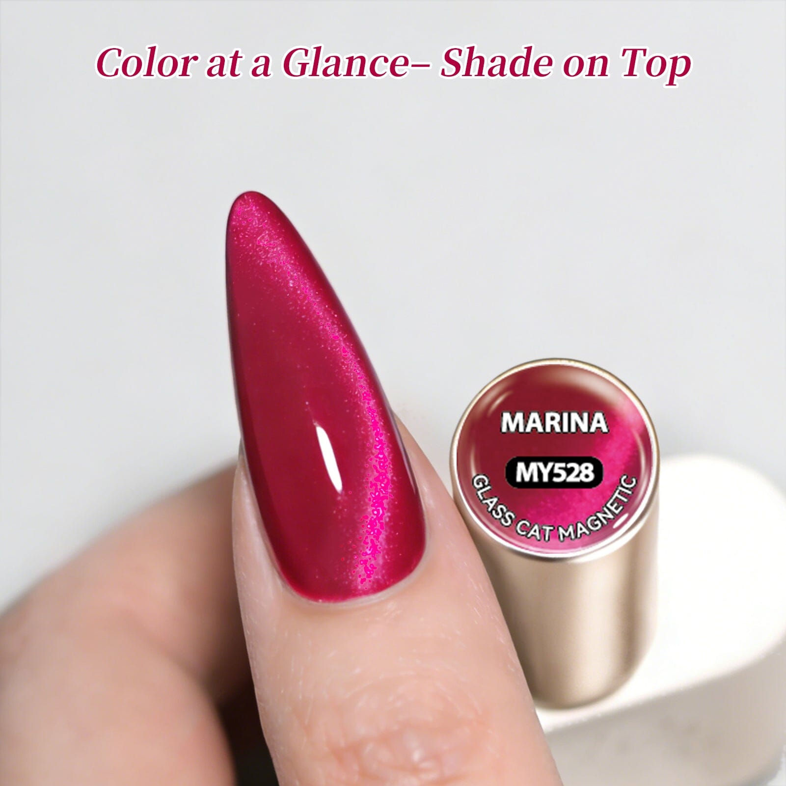 Glass Cat Magnetic Gel MY528 Marina 15ml Gel Nail Polish BORN PRETTY 