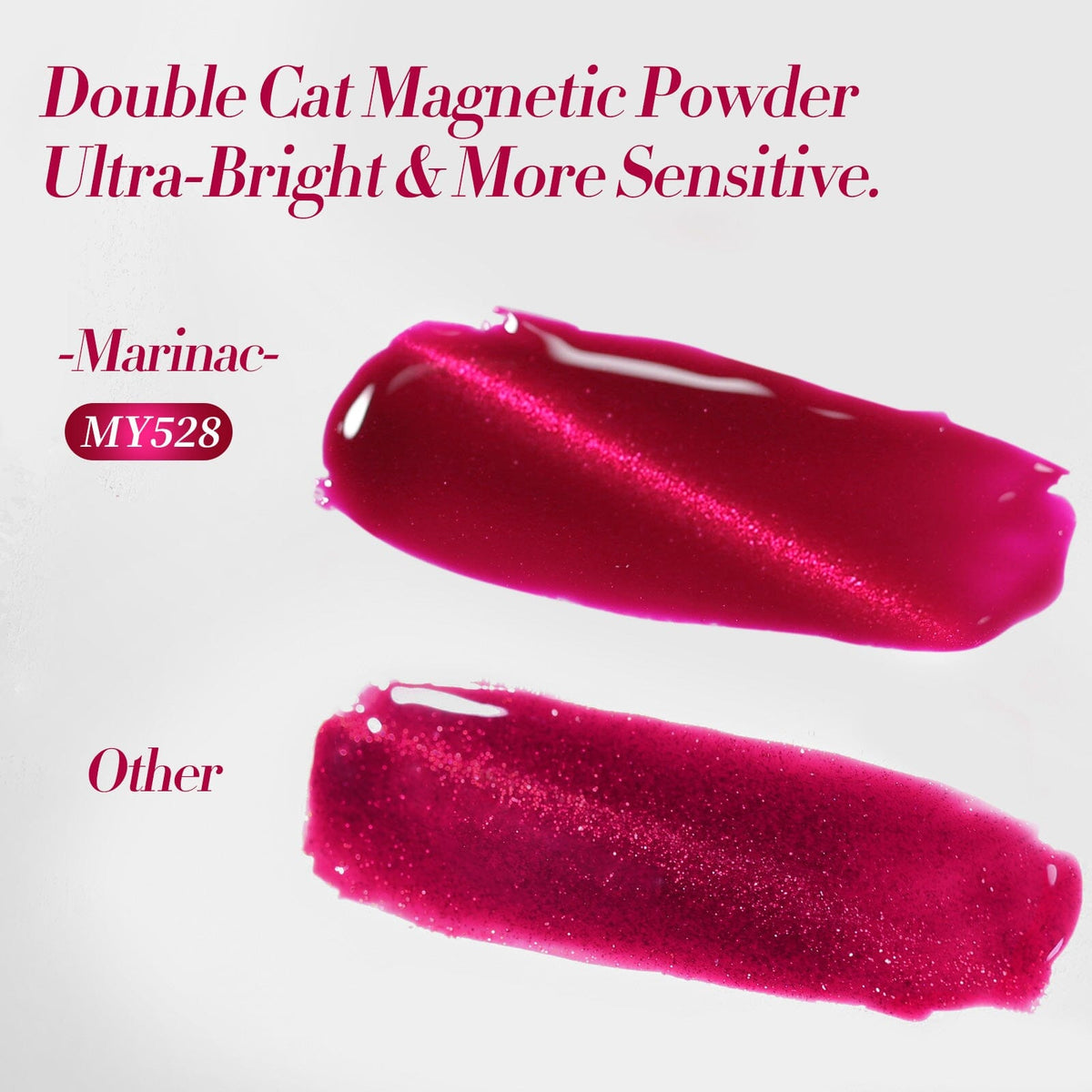 Glass Cat Magnetic Gel MY528 Marina 15ml Gel Nail Polish BORN PRETTY 