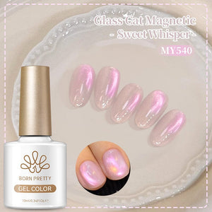 Glass Cat Magnetic Gel Sweet Whisper 10ml Gel Nail Polish BORN PRETTY MY540 
