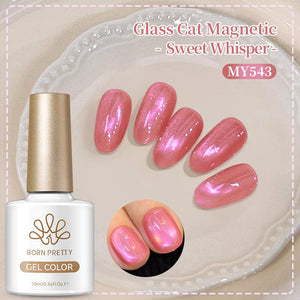 Glass Cat Magnetic Gel Sweet Whisper 10ml Gel Nail Polish BORN PRETTY MY543 