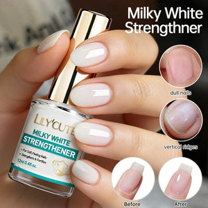 Milky White Strengthener 12ml Nail Polish LILYCUTE 