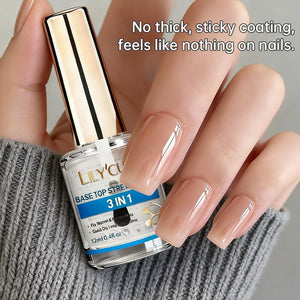 Base Top Strengthener 3 In 1 12ml Nail Polish LILYCUTE 