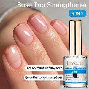 Base Top Strengthener 3 In 1 12ml Nail Polish LILYCUTE 