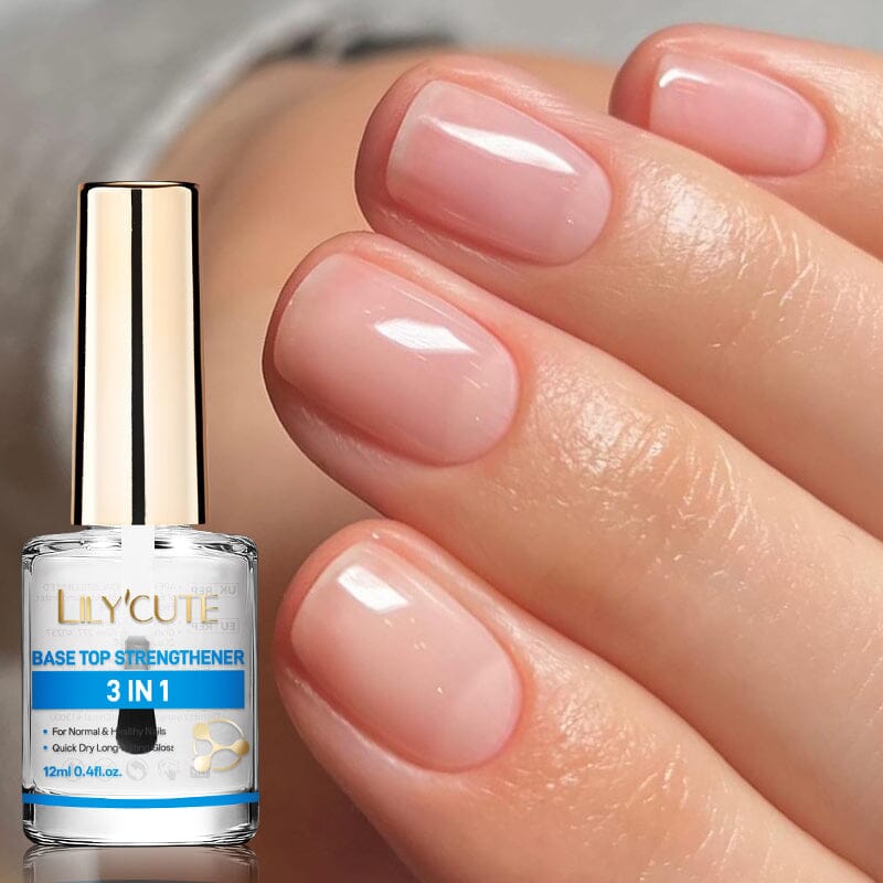 Base Top Strengthener 3 In 1 12ml Nail Polish LILYCUTE 
