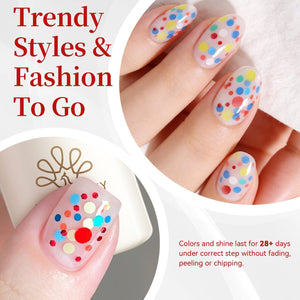 Sequins Jelly Gel TS30 Hue Carnival 15ml Gel Nail Polish BORN PRETTY 