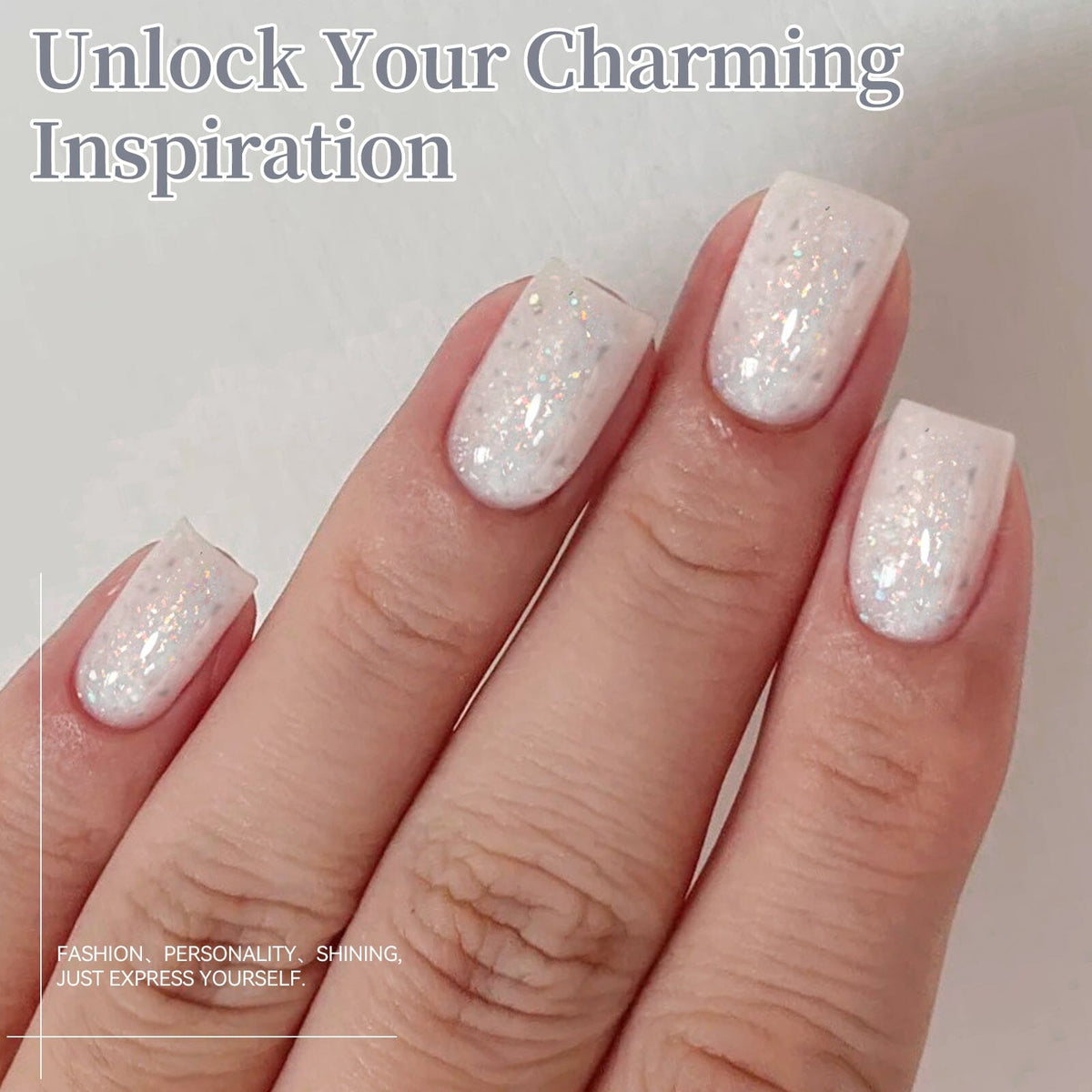 Sequins Jelly Gel TS32 Frost Shard 15ml Gel Nail Polish BORN PRETTY 