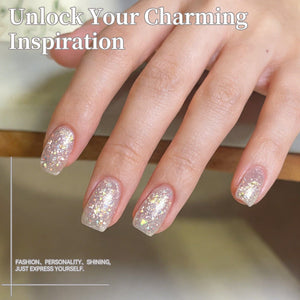 Sequins Jelly Gel JN92 Elven Light 10ml Gel Nail Polish BORN PRETTY 