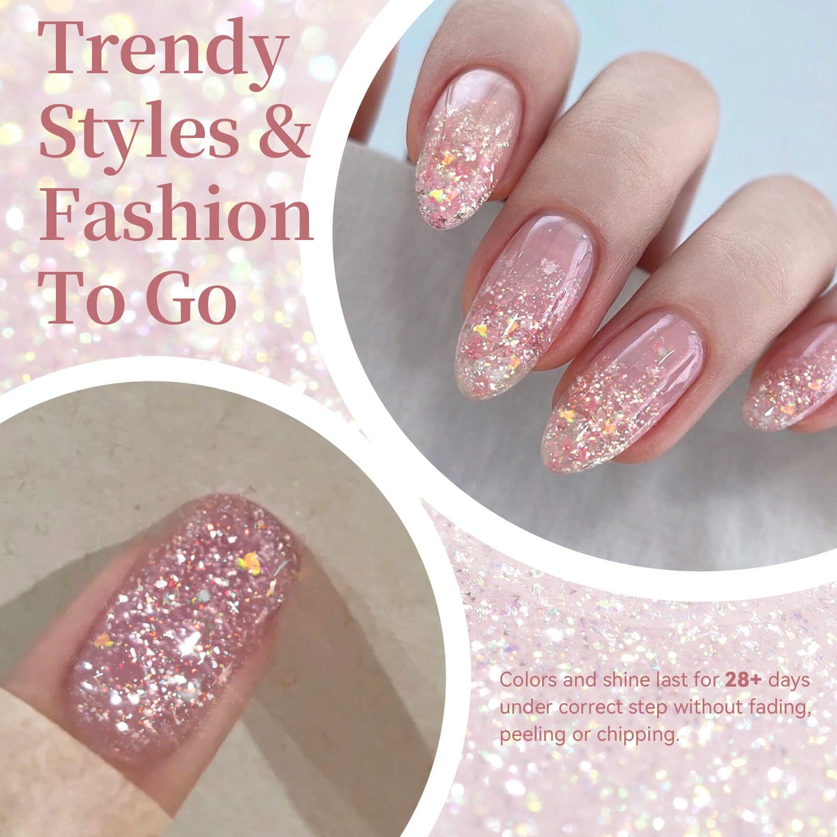 Sequins Jelly Gel JN93 Fairy Dust 10ml Gel Nail Polish BORN PRETTY 
