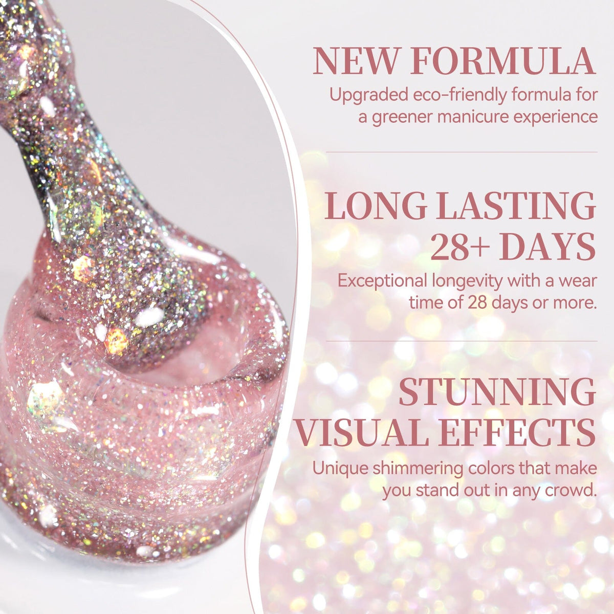 Sequins Jelly Gel JN93 Fairy Dust 10ml Gel Nail Polish BORN PRETTY 