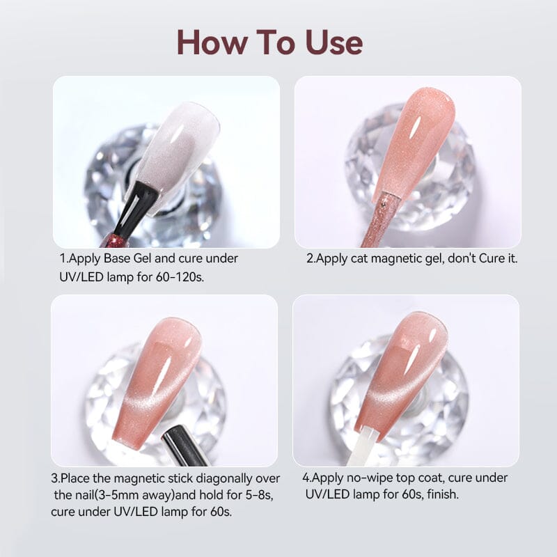 Cylindrical & Round Ball Nail Magnet Pen Tools & Accessories UR SUGAR 