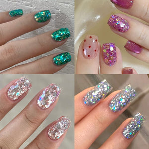 Glitter Sequins Nail Gel 7ml Gel Nail Polish LILYCUTE 