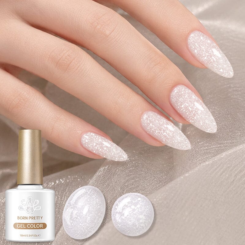 Jelly Gel TS34 Fluttering Flakes 10ml Gel Nail Polish BORN PRETTY 