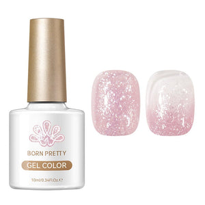 Jelly Gel TS36 Fluttering Flakes 10ml Gel Nail Polish BORN PRETTY 