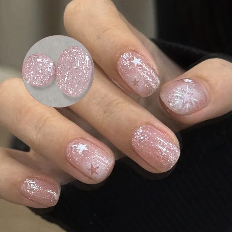 Jelly Gel TS36 Fluttering Flakes 10ml Gel Nail Polish BORN PRETTY 