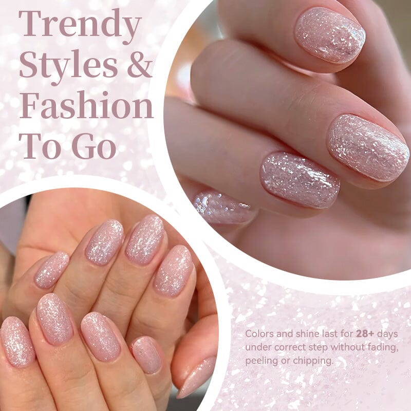 Jelly Gel TS36 Fluttering Flakes 10ml Gel Nail Polish BORN PRETTY 