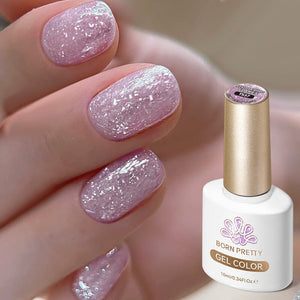 Jelly Gel TS37 Fluttering Flakes 10ml Gel Nail Polish BORN PRETTY 