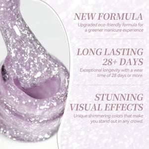 Jelly Gel TS37 Fluttering Flakes 10ml Gel Nail Polish BORN PRETTY 