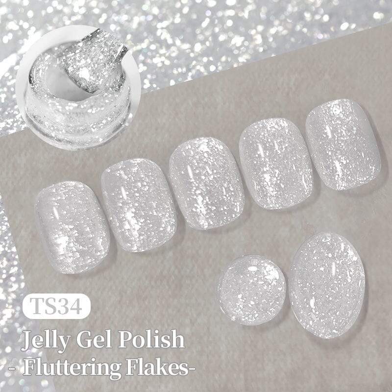 Jelly Gel Fluttering Flakes 10ml Gel Nail Polish BORN PRETTY 