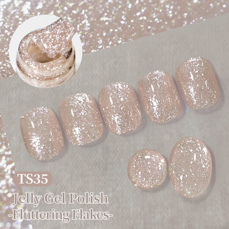 Jelly Gel Fluttering Flakes 10ml Gel Nail Polish BORN PRETTY 