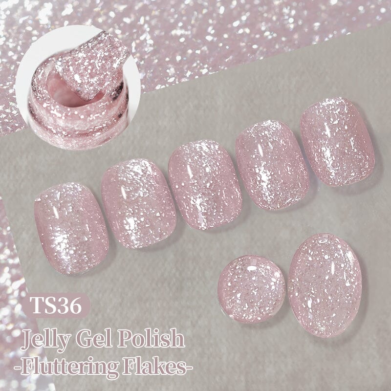 Jelly Gel Fluttering Flakes 10ml Gel Nail Polish BORN PRETTY 