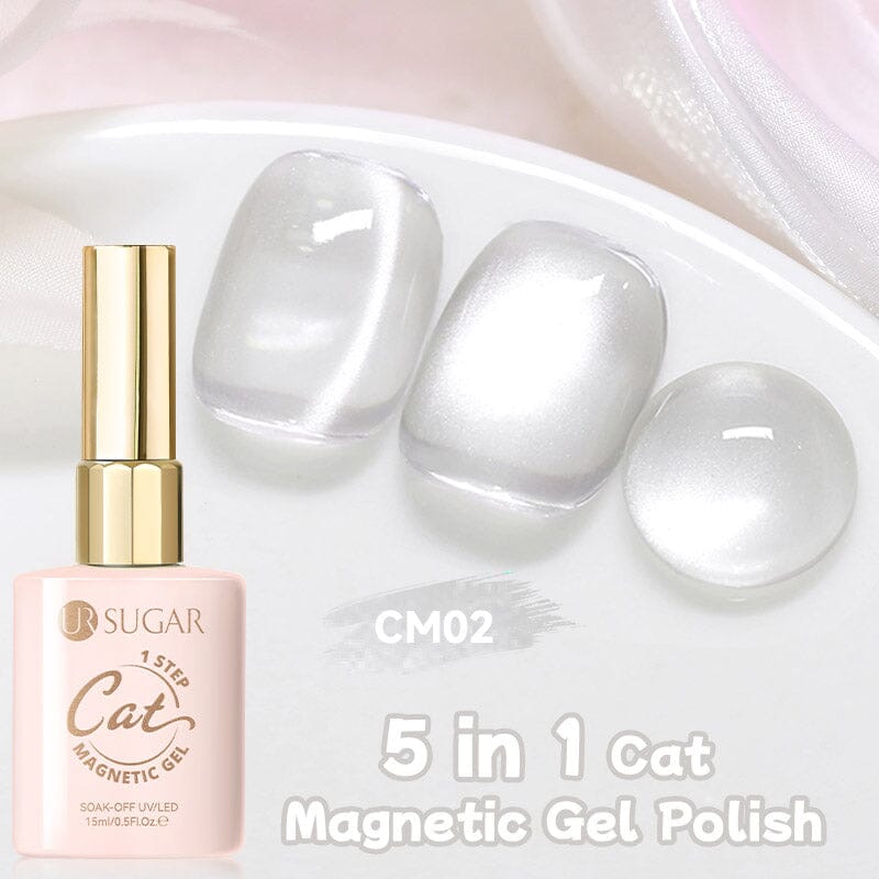 5 in 1 Cat Magnetic Gel 1 Step Gel 15ml Gel Nail Polish UR SUGAR CM02 