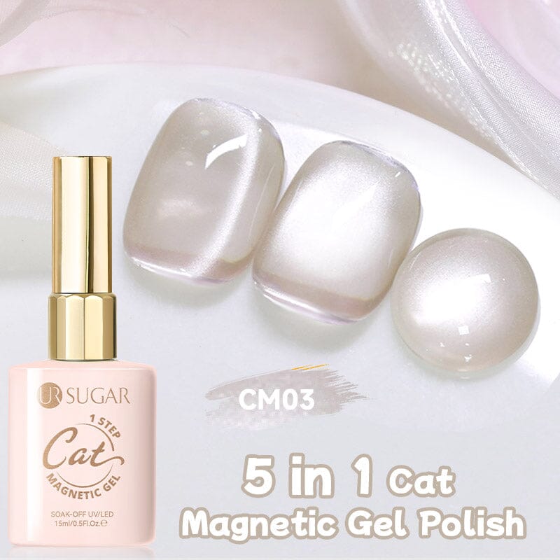 5 in 1 Cat Magnetic Gel 1 Step Gel 15ml Gel Nail Polish UR SUGAR CM03 