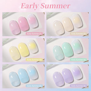 6 Colors Jelly Gel J57 Early Summer 7ml Gel Nail Polish BORN PRETTY 