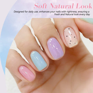 6 Colors Jelly Gel J57 Early Summer 7ml Gel Nail Polish BORN PRETTY 