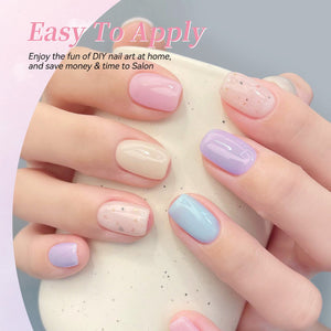 6 Colors Jelly Gel J57 Early Summer 7ml Gel Nail Polish BORN PRETTY 