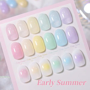 6 Colors Jelly Gel J57 Early Summer 7ml Gel Nail Polish BORN PRETTY 