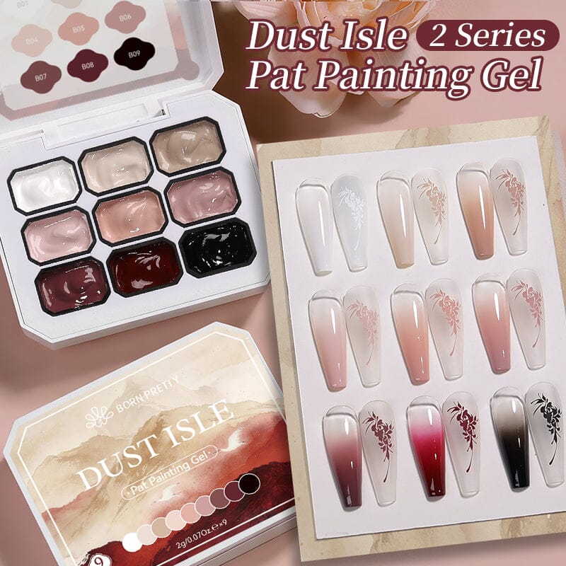 9 Colors 4 in 1 Pat Painting Gel Gel Nail Polish BORN PRETTY 