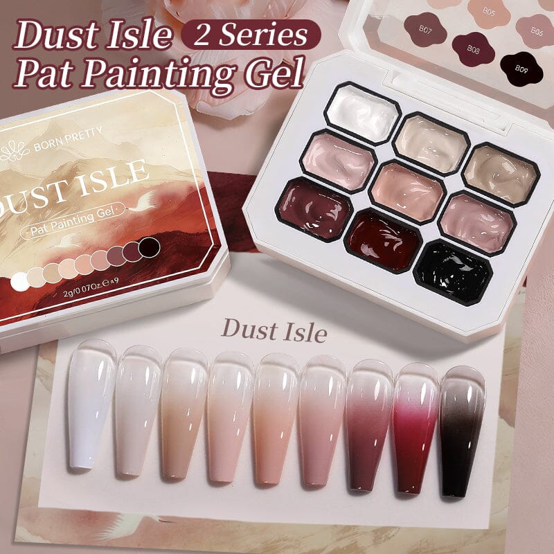 9 Colors 4 in 1 Pat Painting Gel Gel Nail Polish BORN PRETTY 