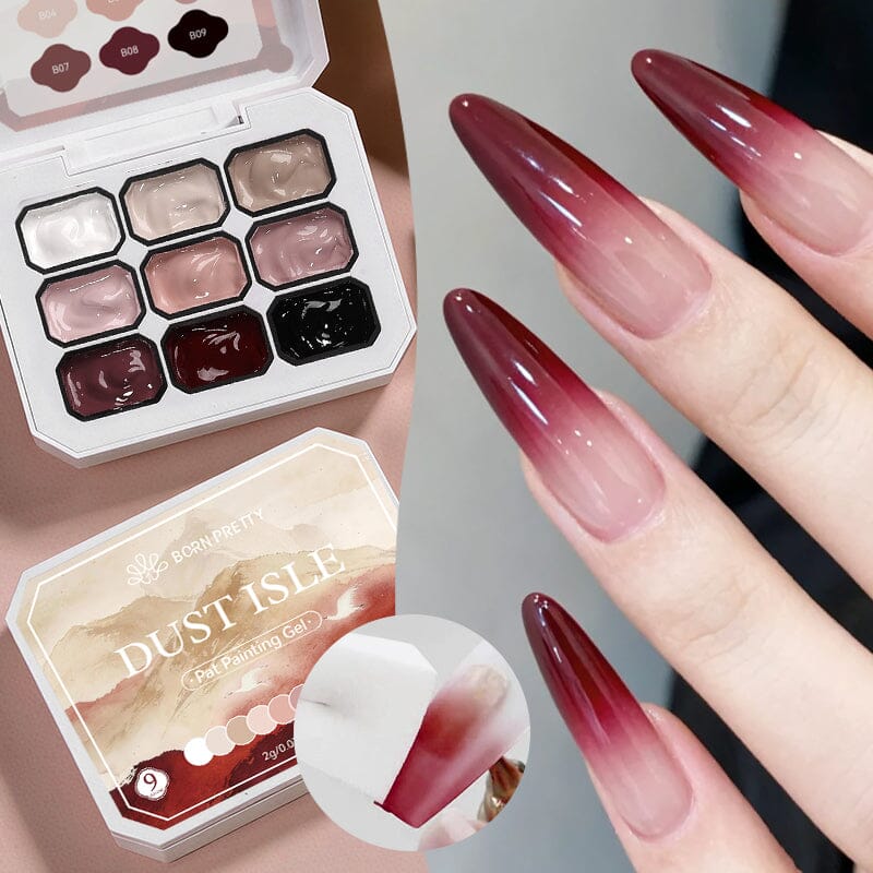 9 Colors 4 in 1 Pat Painting Gel Gel Nail Polish BORN PRETTY 