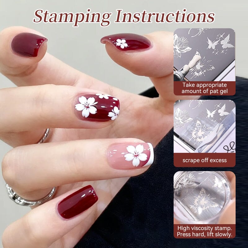 9 Colors 4 in 1 Pat Painting Gel Gel Nail Polish BORN PRETTY 