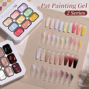 9 Colors 4 in 1 Pat Painting Gel Gel Nail Polish BORN PRETTY 