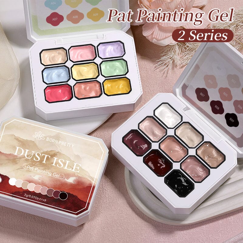 9 Colors 4 in 1 Pat Painting Gel Gel Nail Polish BORN PRETTY 