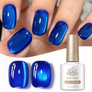 Glass Cat Magnetic Gel MY544 Abyss Sea 10ml Gel Nail Polish BORN PRETTY 