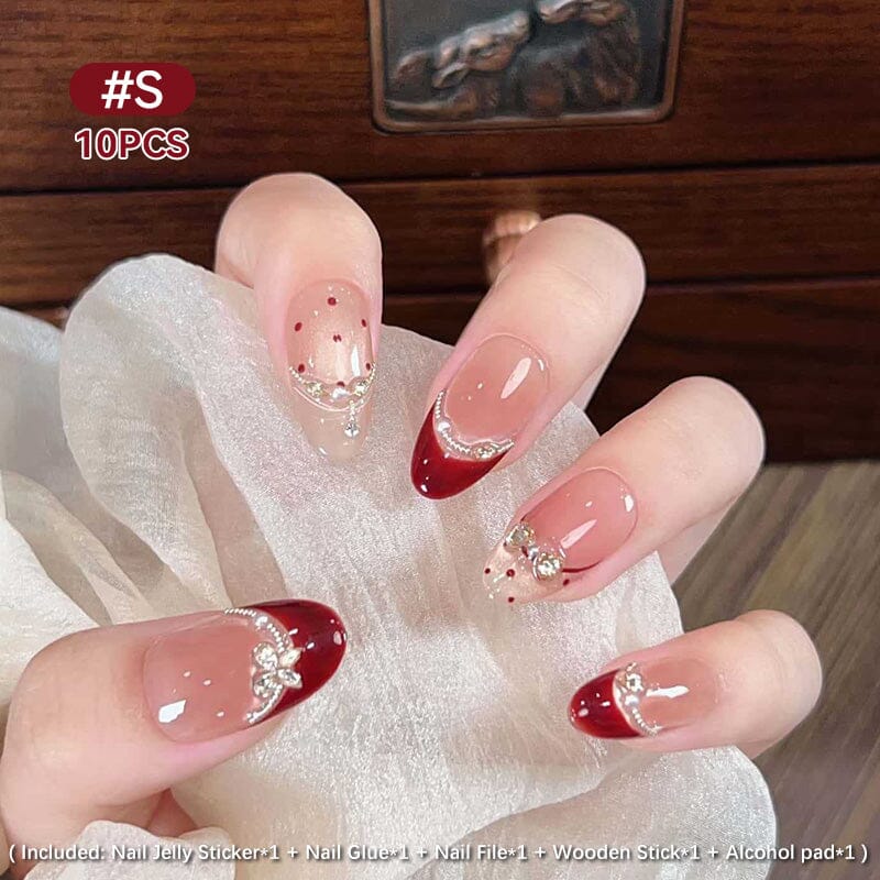10pcs Press on Nails #03 SG809 Size S Clearance No Brand 
