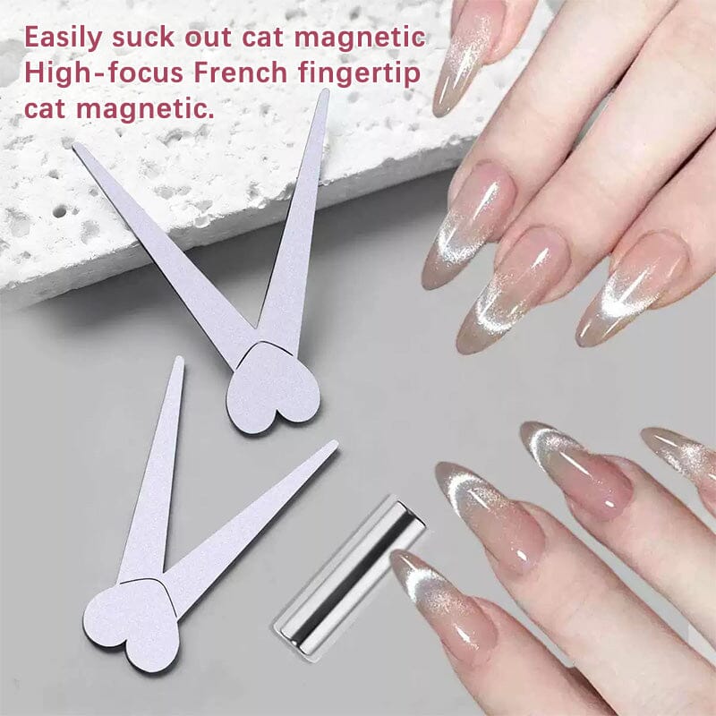 Metal Plate #01 Heart Shaped French Cat Magnetic Auxiliary Tool Clearance No Brand 